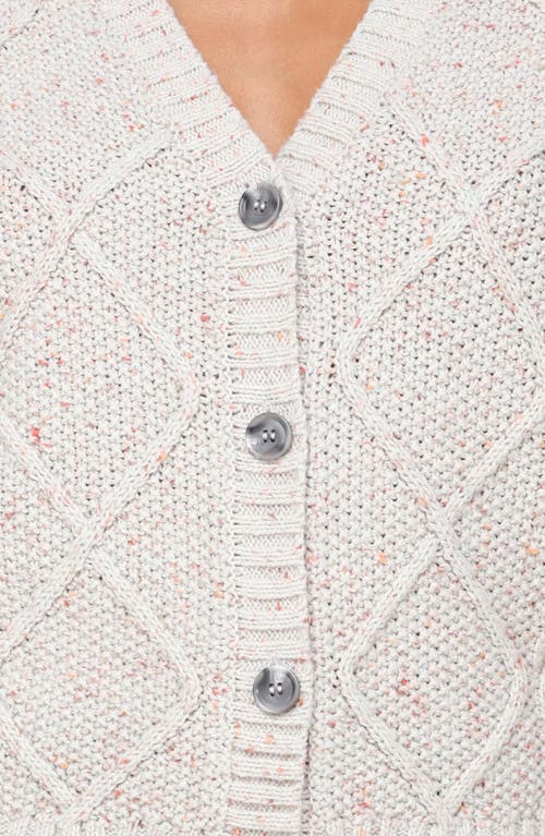 Avec Les Filles Cable Stitch Vest In White