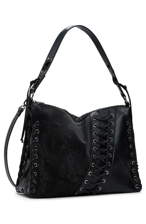 Desigual Medium Faux Leather Crossbody Bag In Black