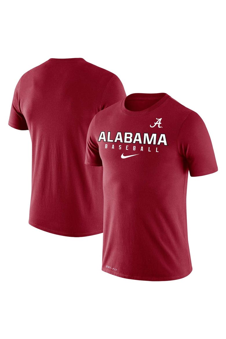 Men's Nike Crimson Alabama Crimson Tide Baseball Legend Slim Fit Performance T-Shirt, Main, color, Crimson