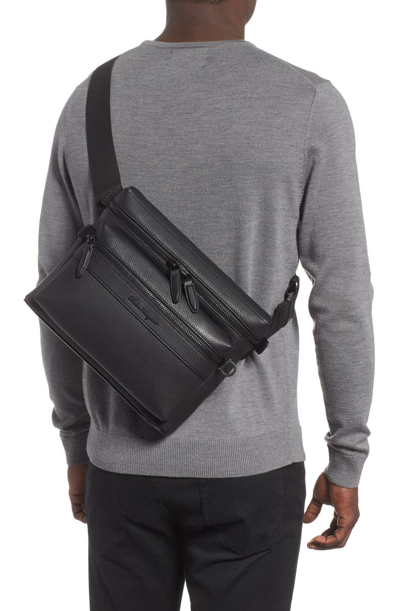 FERRAGAMO Salvatore Ferragamo Firenze Leather Shoulder Bag, Alternate, color,