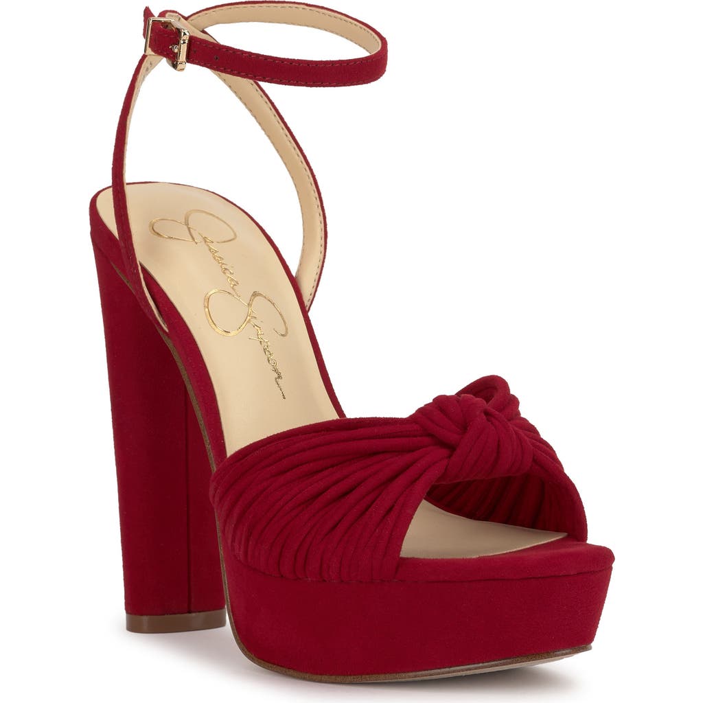 Jessica Simpson Immie Platform Sandal In Red