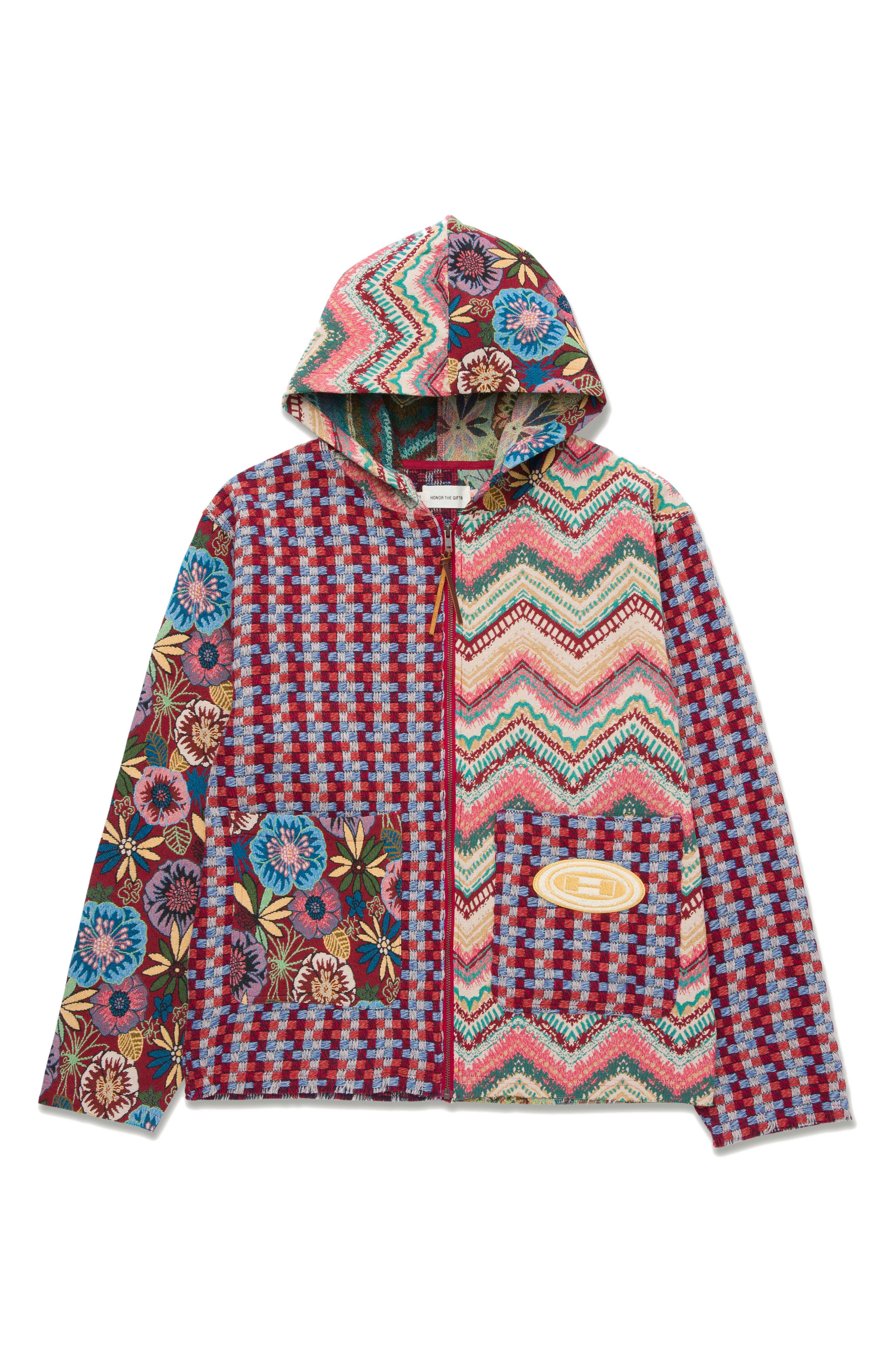 HONOR THE GIFT Tapestry Sounds Zip Hoodie (Men) | Nordstrom