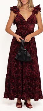 Petal & Pup Harmony Beaded Cutout Maxi Dress