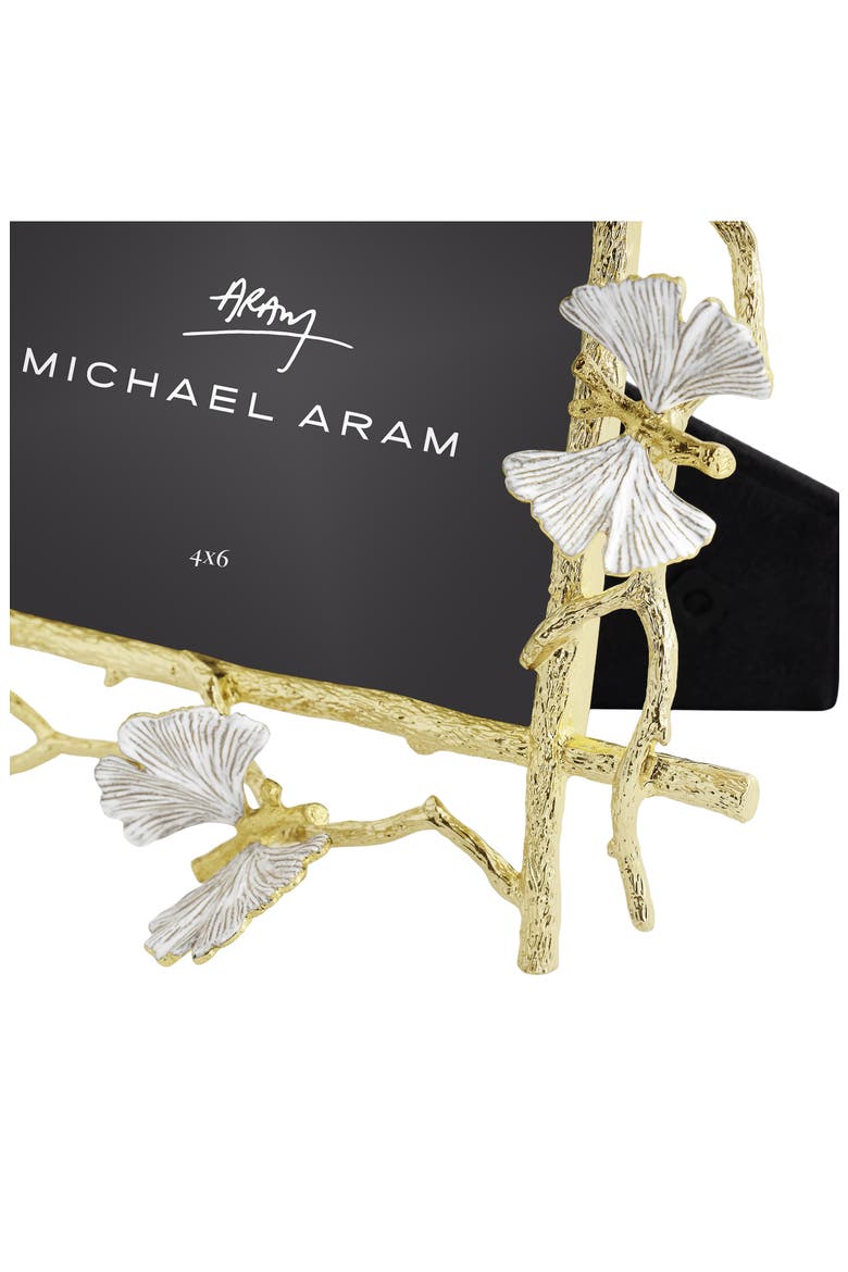 Butterfly Ginkgo 4" x 6" Picture Frame, Alternate, color, GOLD
