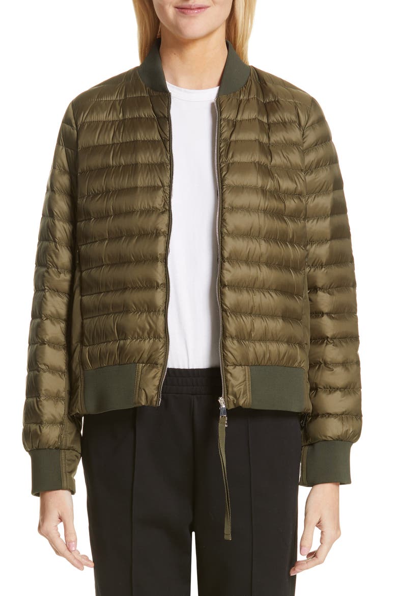 Rome Quilted Down Jacket, Main, color, DARK GREEN
