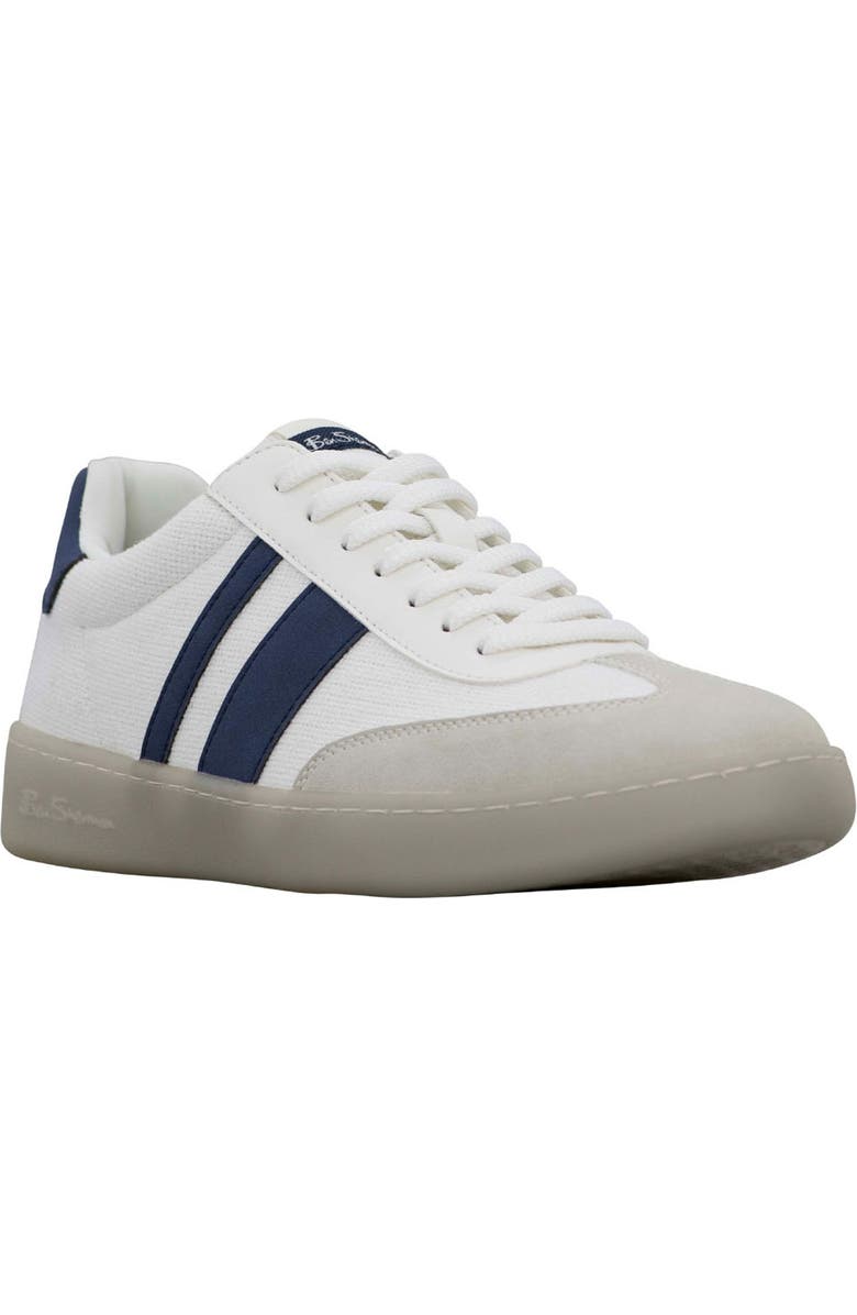 Ben Sherman Glasgow Crafted Sneaker, Main, color, White/ Navy/ Gum