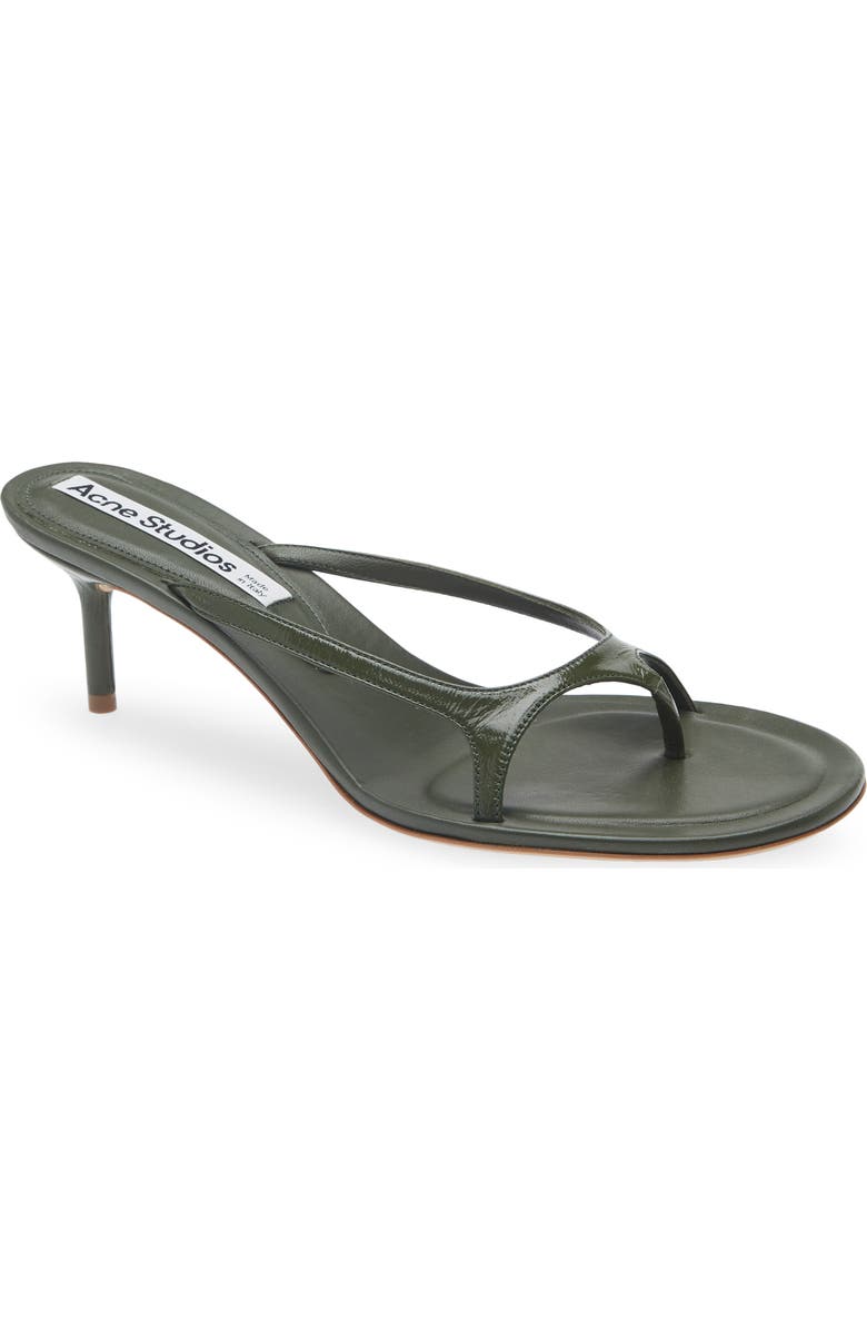 Acne Studios Kitten Heel Sandal, Main, color, Thyme Green