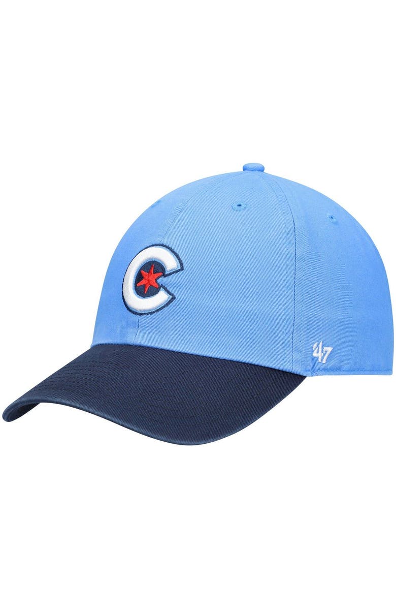 '47 Men's '47 Light Blue Chicago Cubs City Connect Clean Up Adjustable Hat, Alternate, color, 