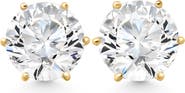 Bliss Diamond 2Ct tw Sylvie Round Thin & Delicate Diamond Studs 14k Gold Lab Grown