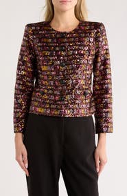L'AGENCE Caprina Three-Quarter Sleeve Jacket