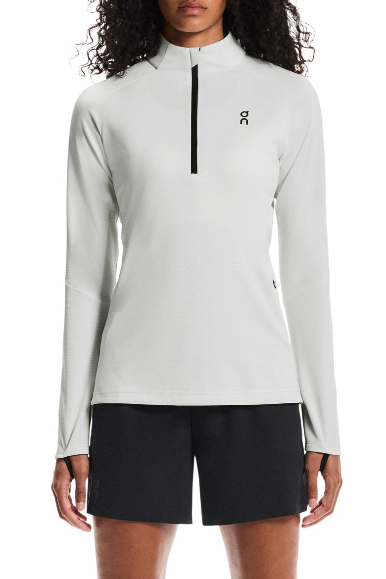 Climate Quarter Zip Running Top, Main, color, ICEBERG