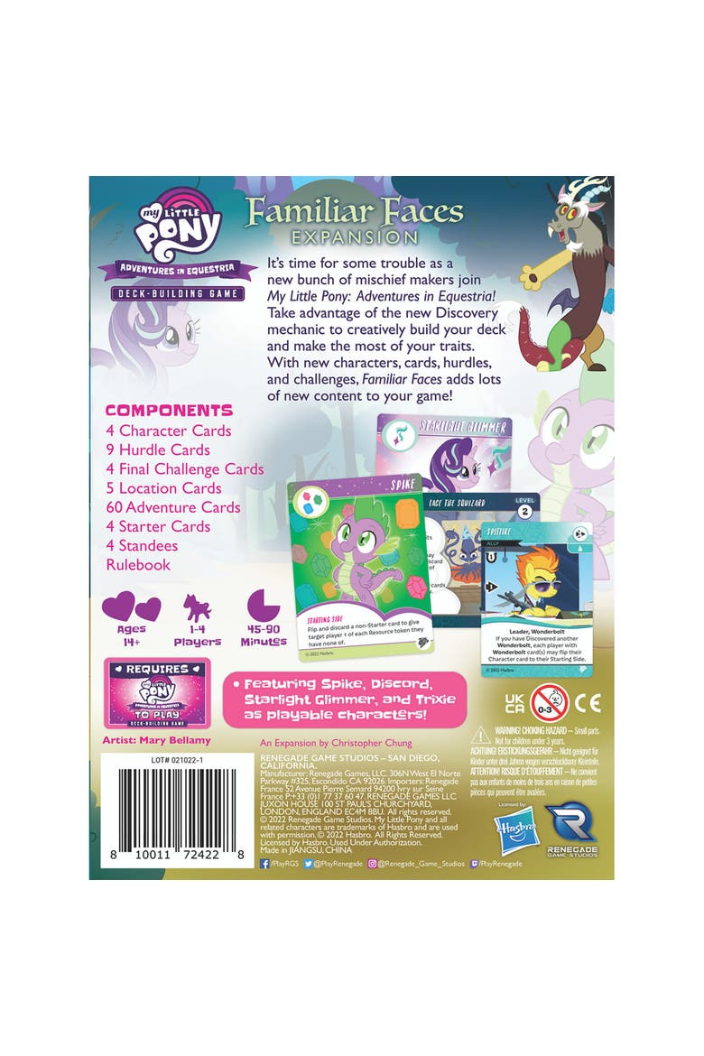 My Little Pony Adventures In Equestria Familiar Faces Expansion, Alternate, color, Multicolored