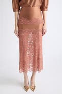 Rabanne Lace Detail Maxi Skirt