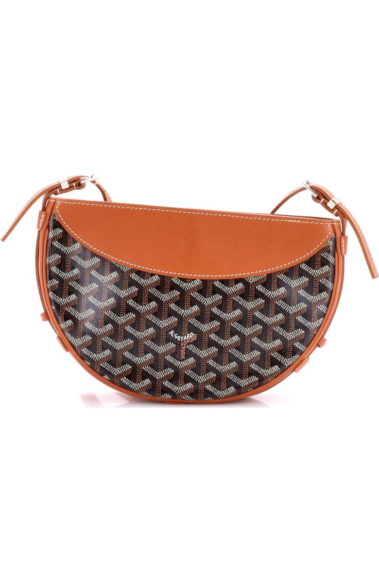 Pre-Owned Goyard Hirondelle Shoulder Bag Coated Canvas and Leather, Alternate, color, Brown