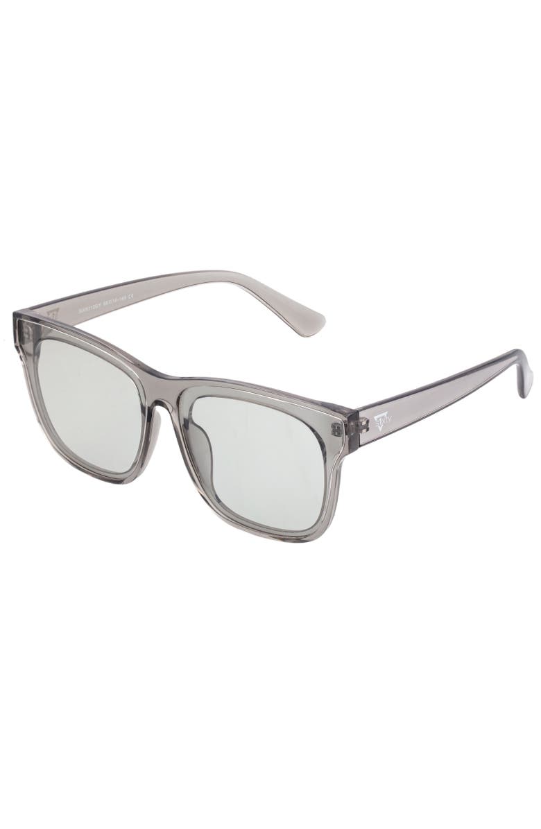 Sixty One Delos Polarized Sunglasses, Main, color, Grey/Clear