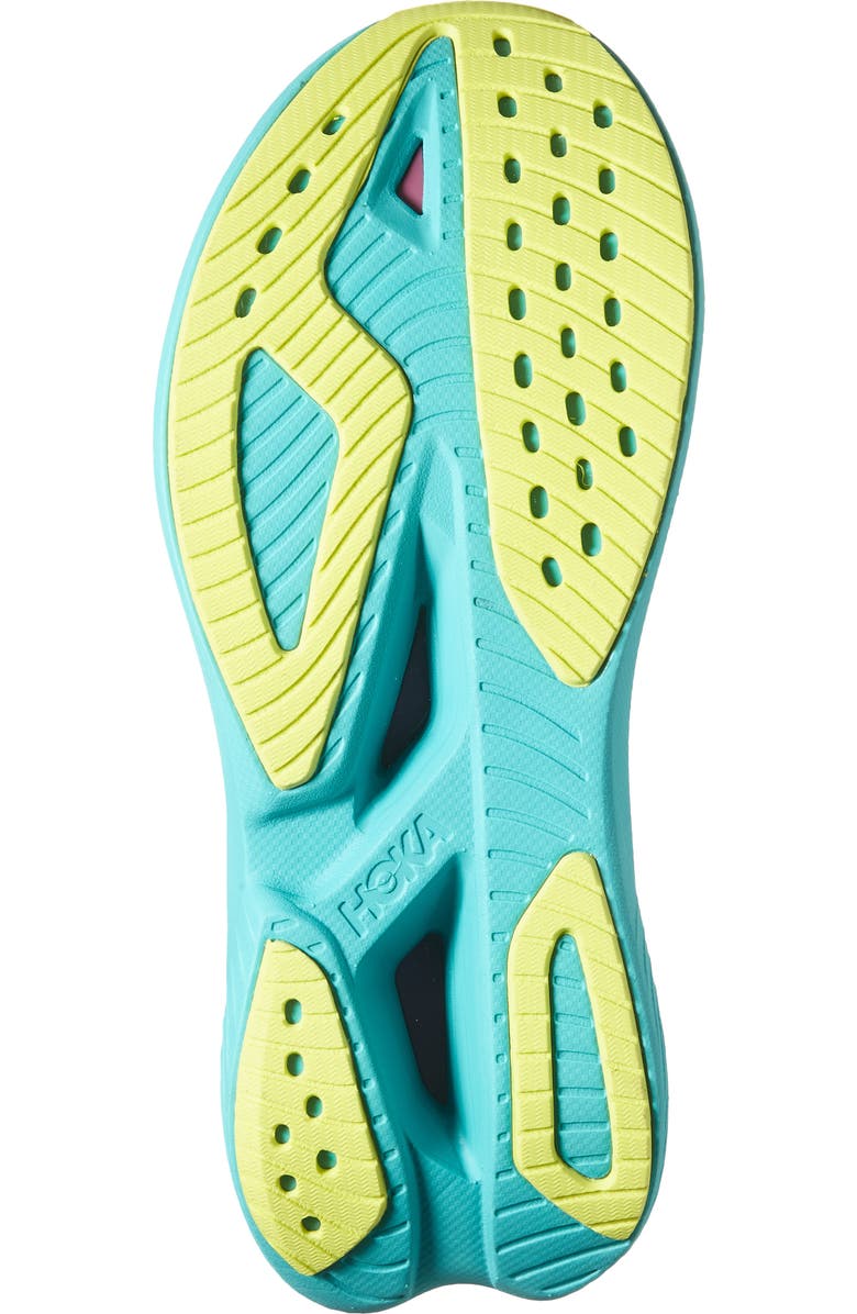 HOKA Mach X 2 Running Shoe, Alternate, color, Frost / Electric Aqua