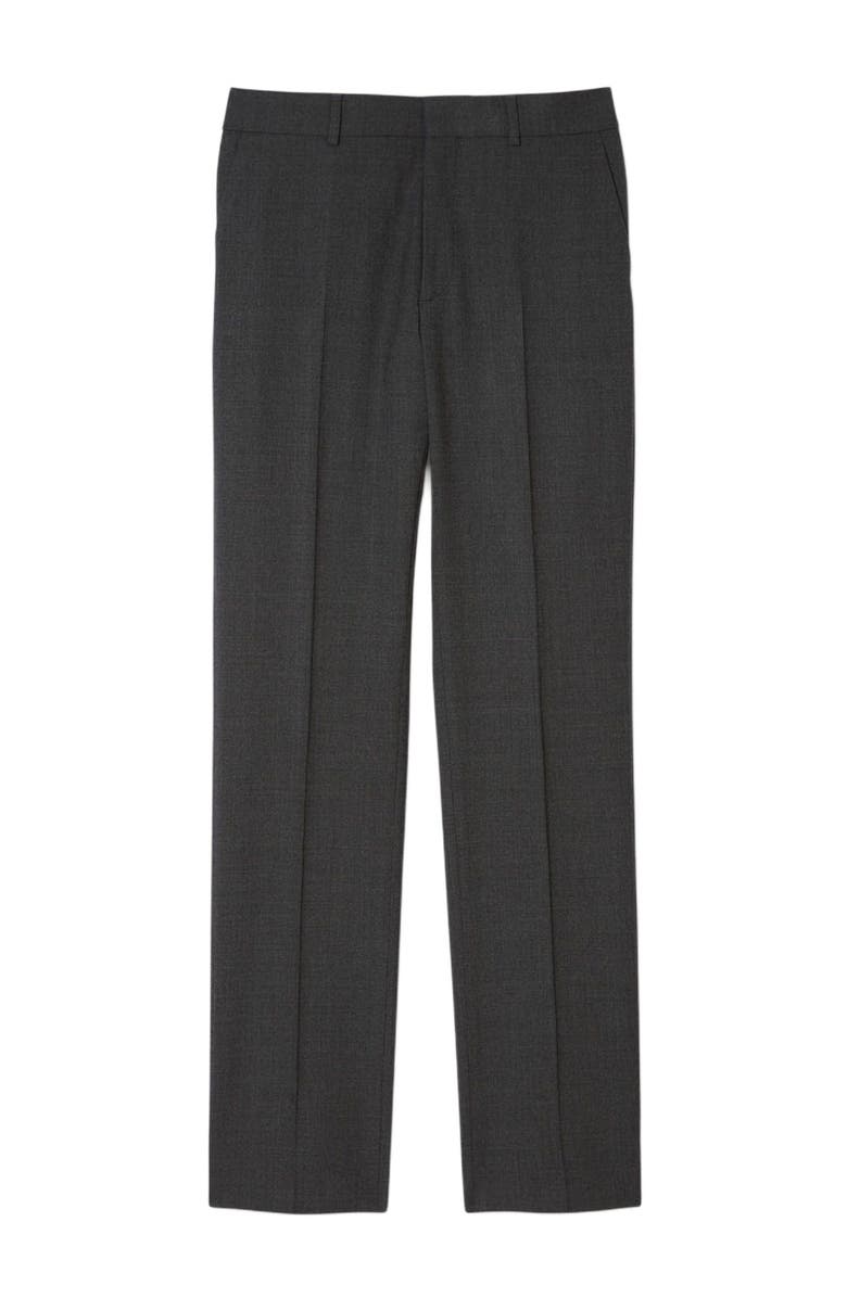 SANDRO Virgin wool suit trousers, Alternate, color, Heather Charcoal