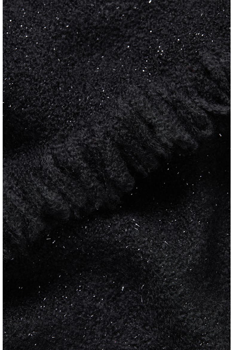 Glaciale Metallic Cashmere Blend Scarf, Alternate, color, DEVIL