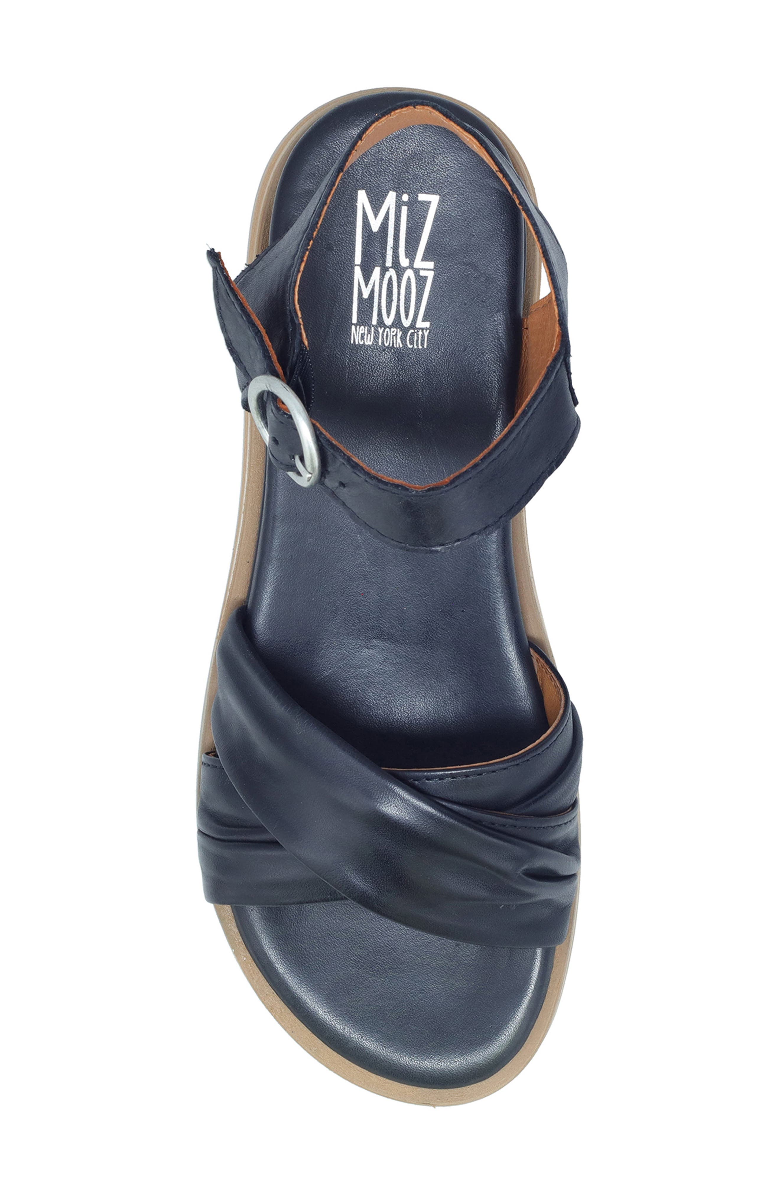 Miz Mooz Cupcake Sandal, Alternate, color, Black