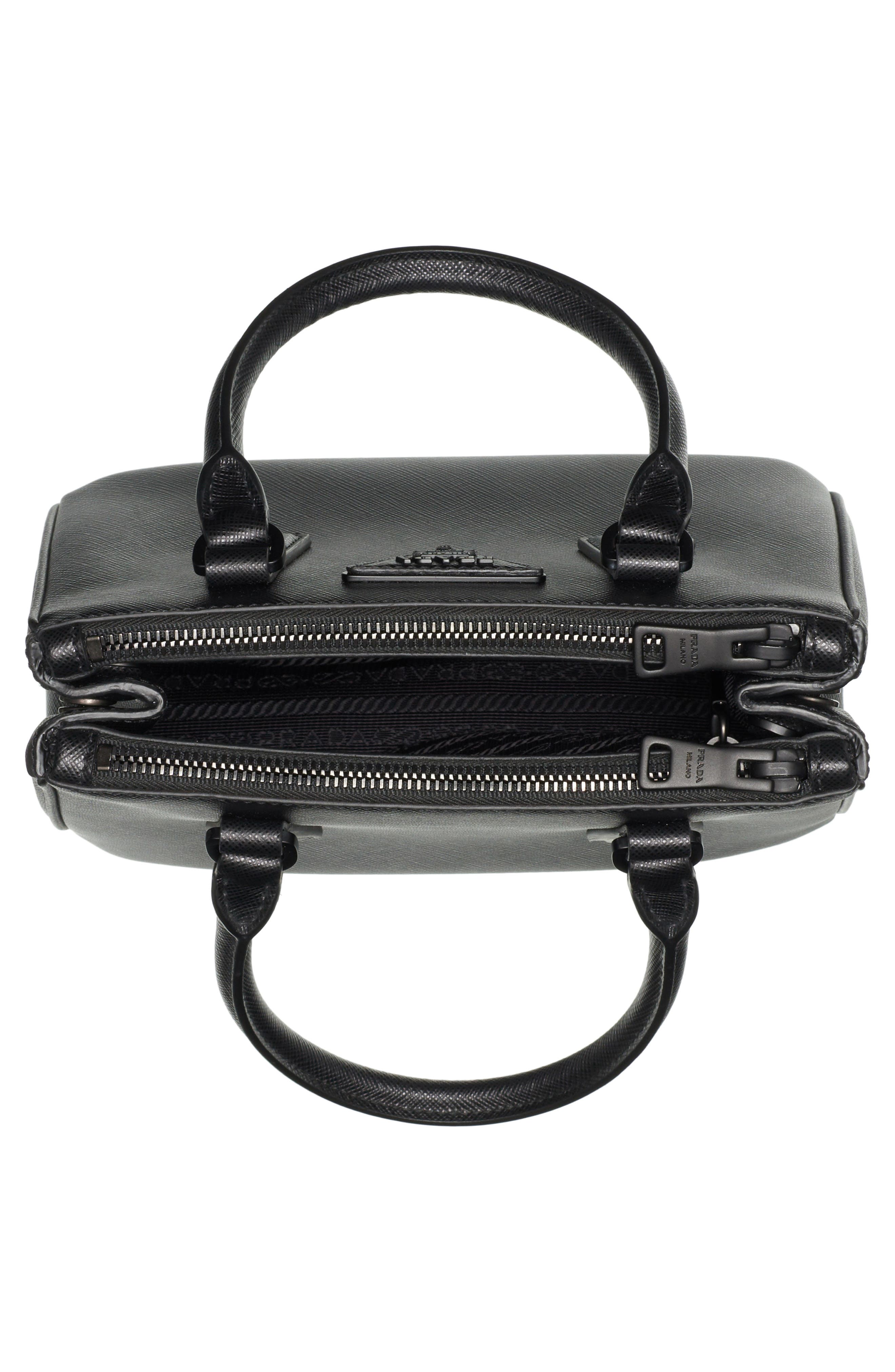 Prada Mini Galleria Saffiano Leather Satchel, Alternate, color, 