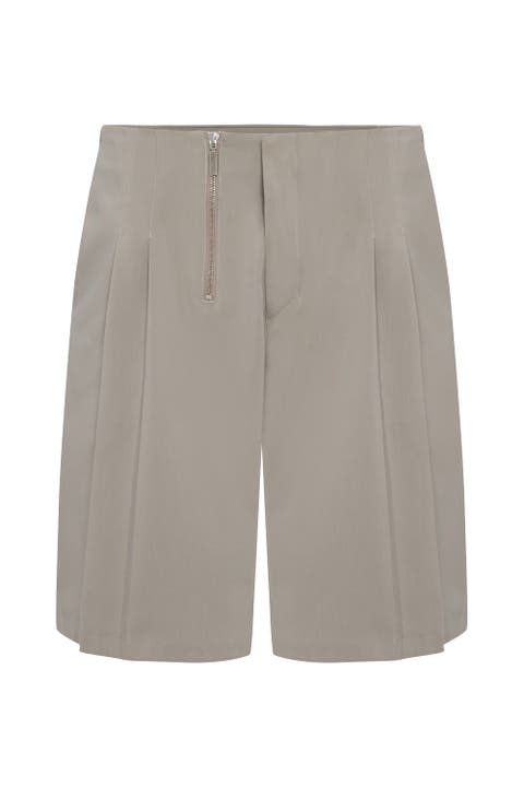 Cotton Woven Short With Zip