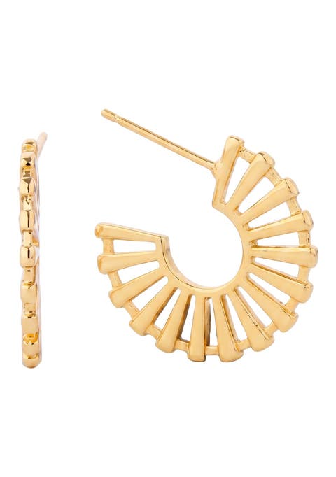 Samrita Fan Post Earrings