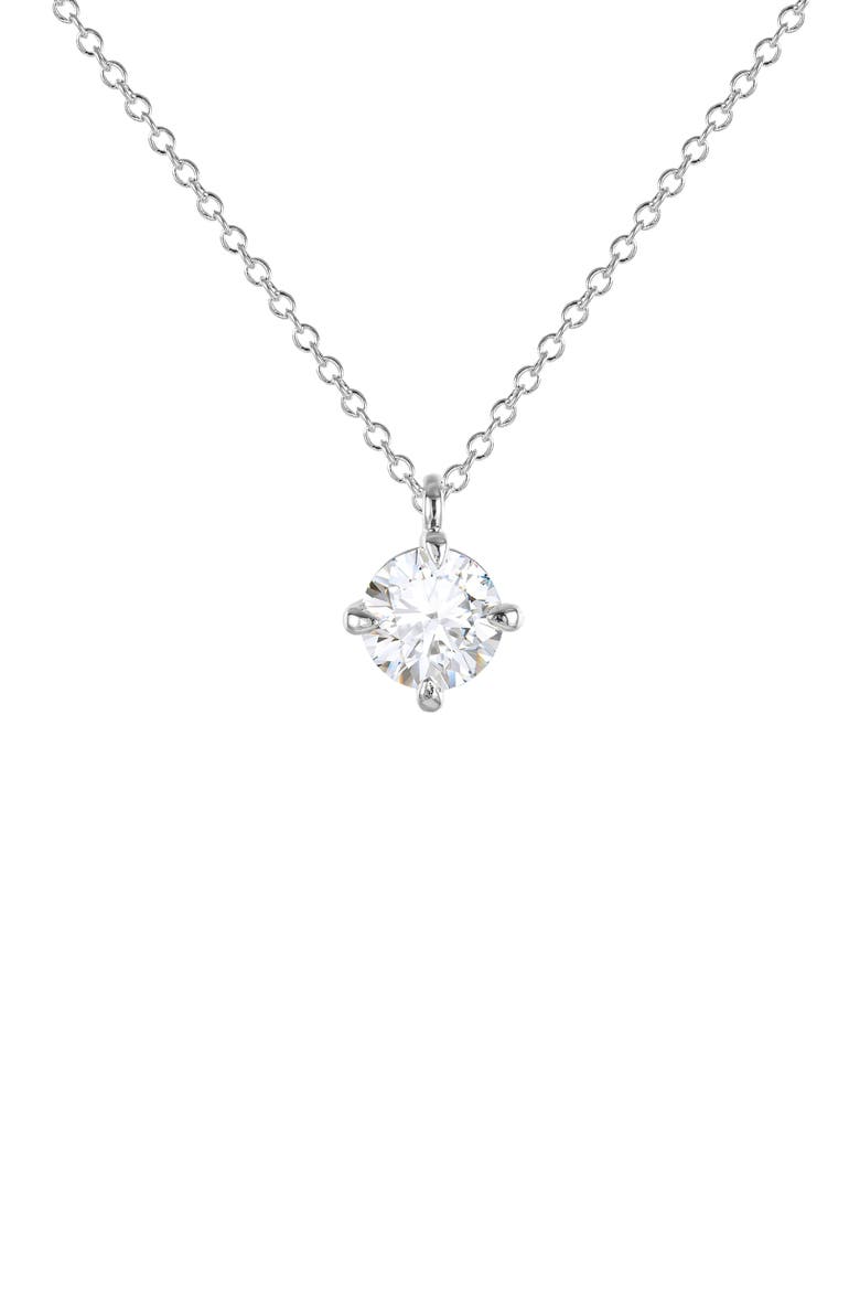 Joelle Crystal Pendant, Main, color, Silver