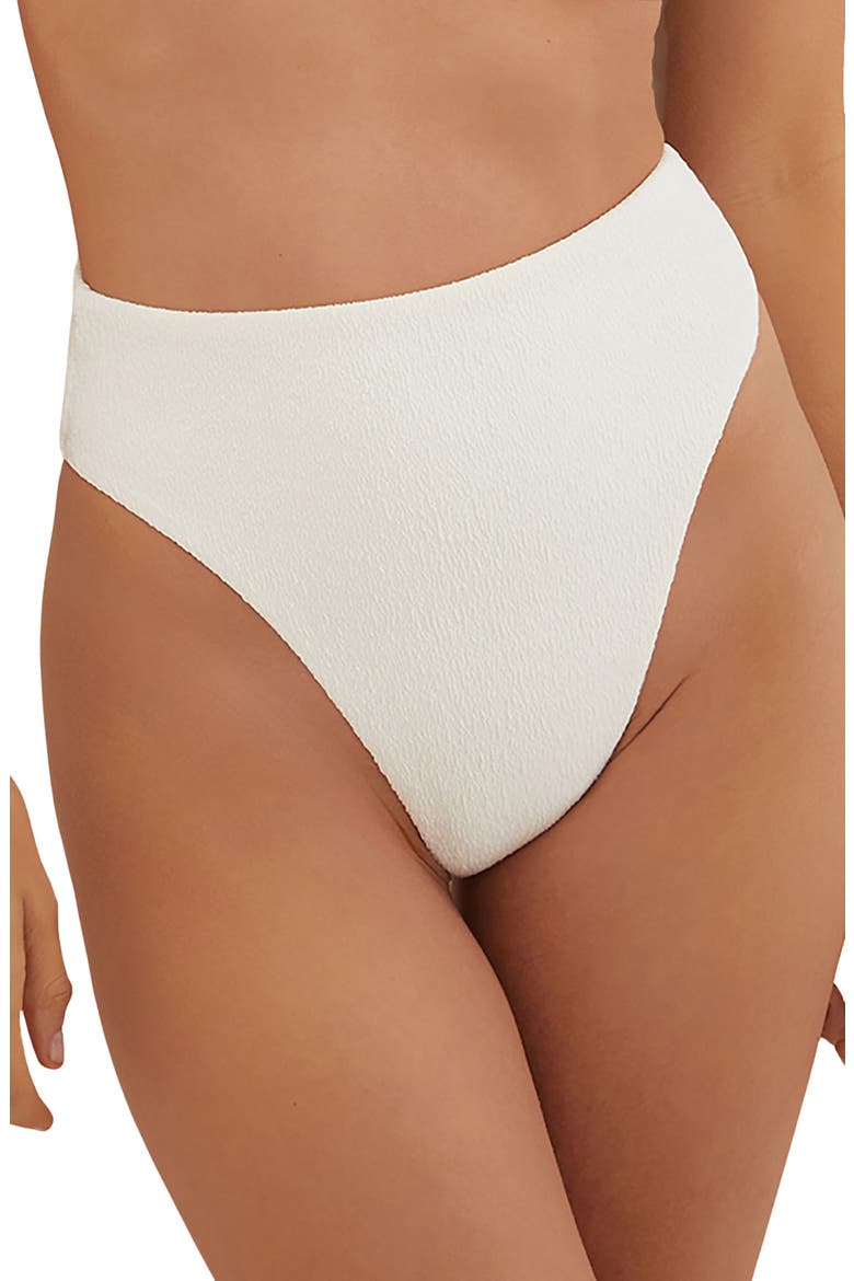 Firenze Gigi Hot High Waist Bikini Bottoms, Main, color, WHITE