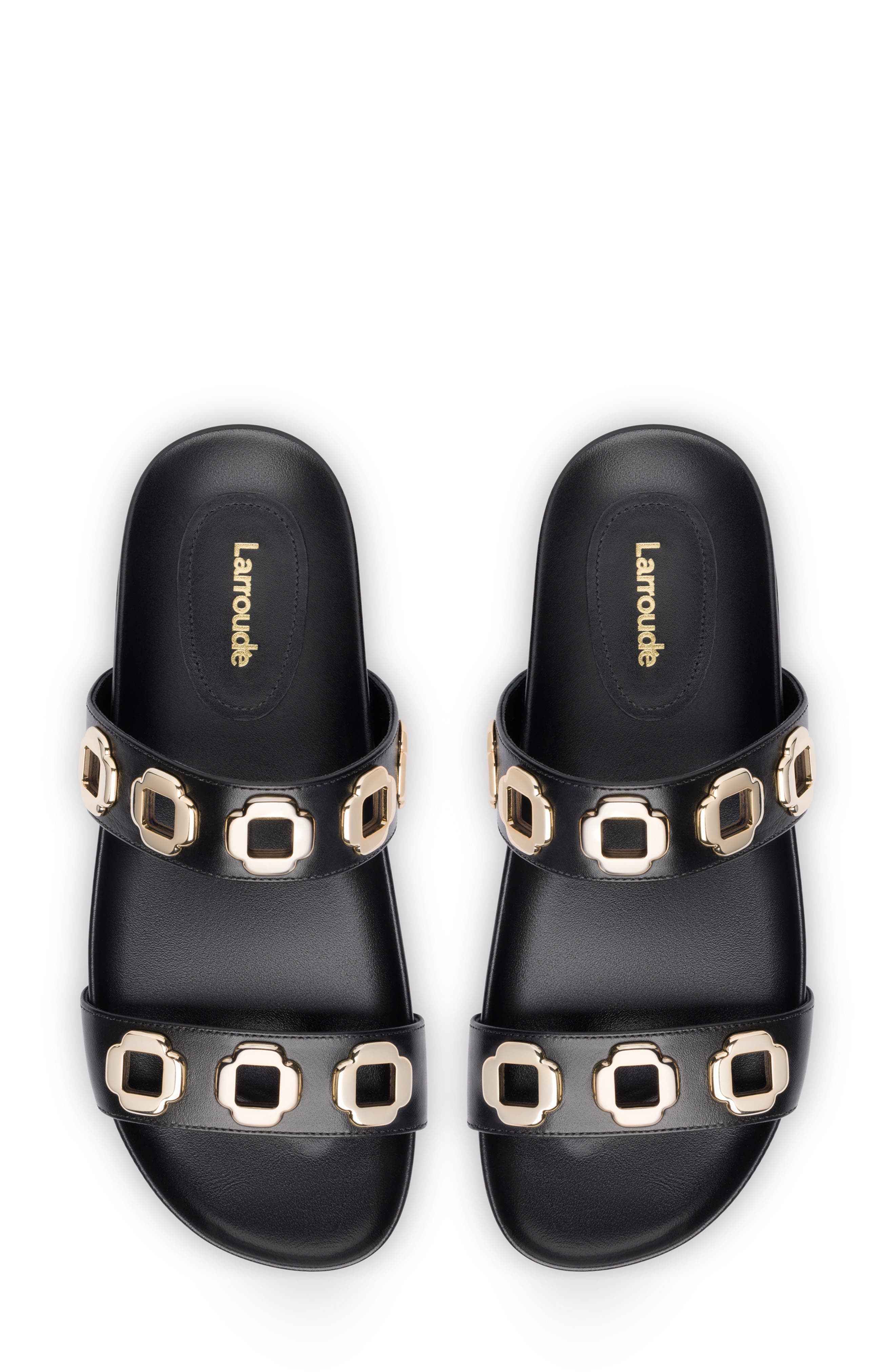 Larroudé Milan Slide Sandal, Alternate, color, 