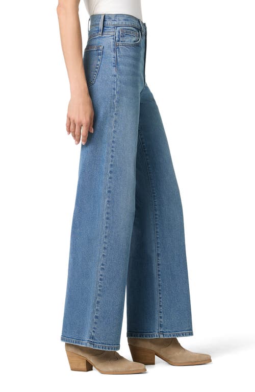 Joe's High Waist Wide Leg Jeans In Blue