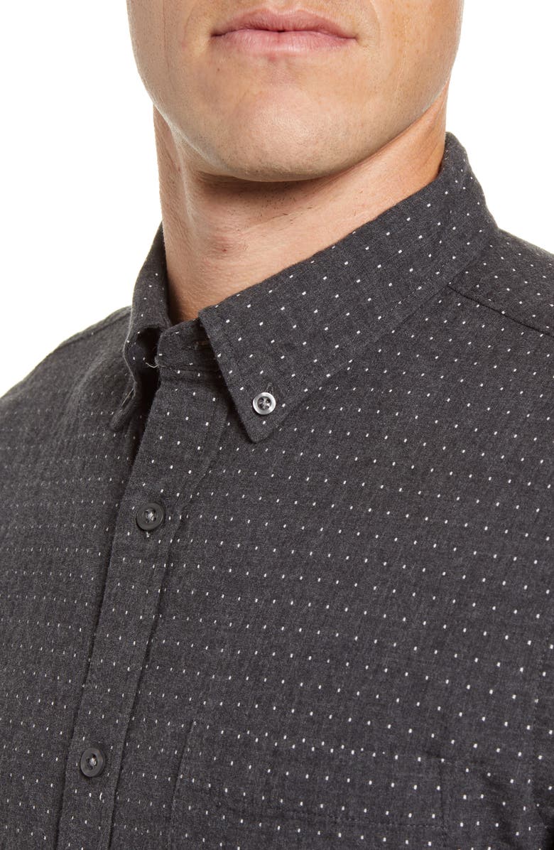 NORDSTROM MEN'S SHOP Trim Fit Button-Down Shirt, Alternate, color, 