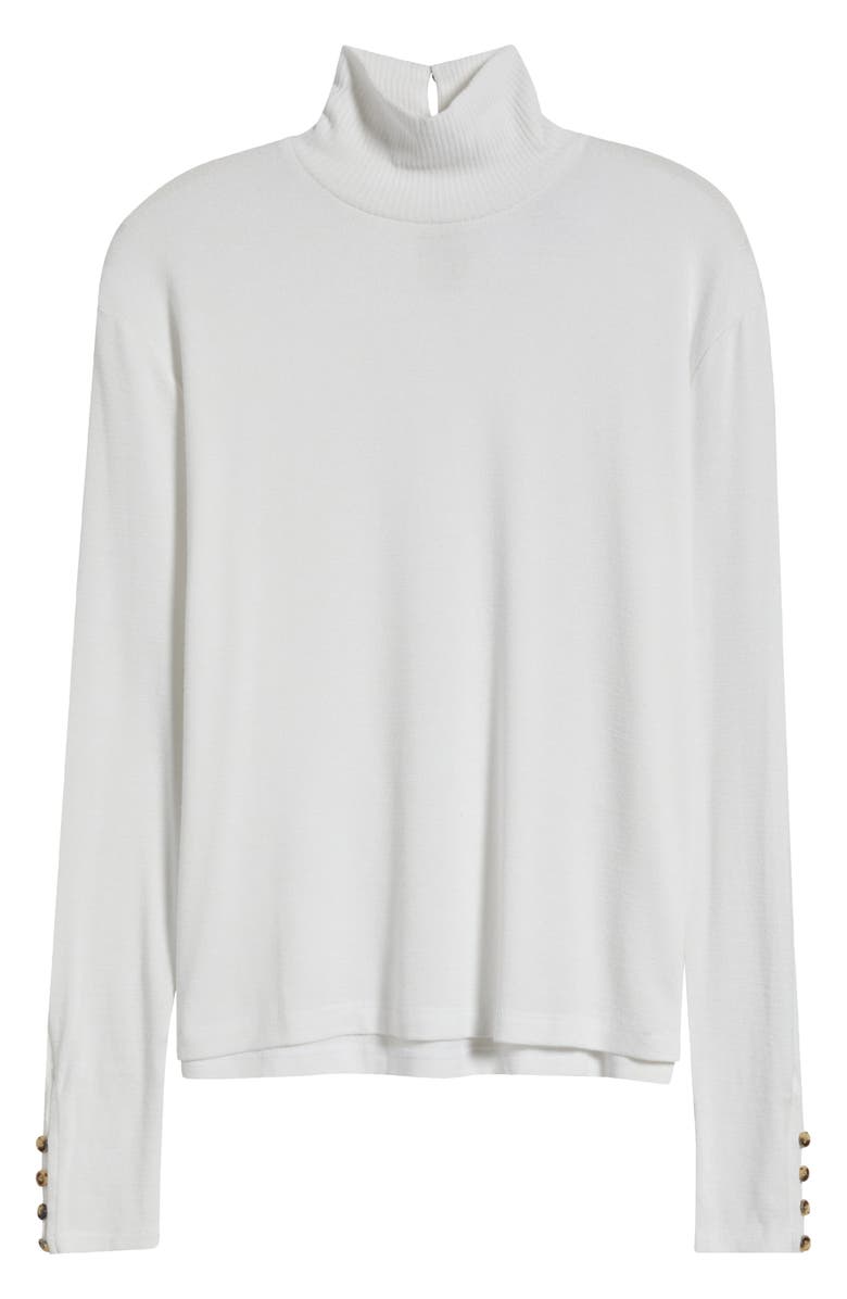 rag & bone Boxy Button & Loop Turtleneck, Alternate, color, 