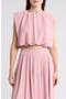 Sleeveless Blouson Crop Top