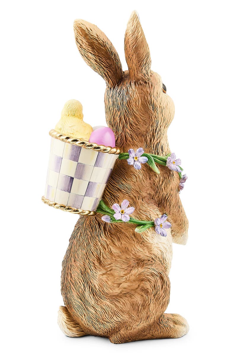 MACKENZIE CHILDS Pansy Party Bunny with Pack, Alternate, color, Brown