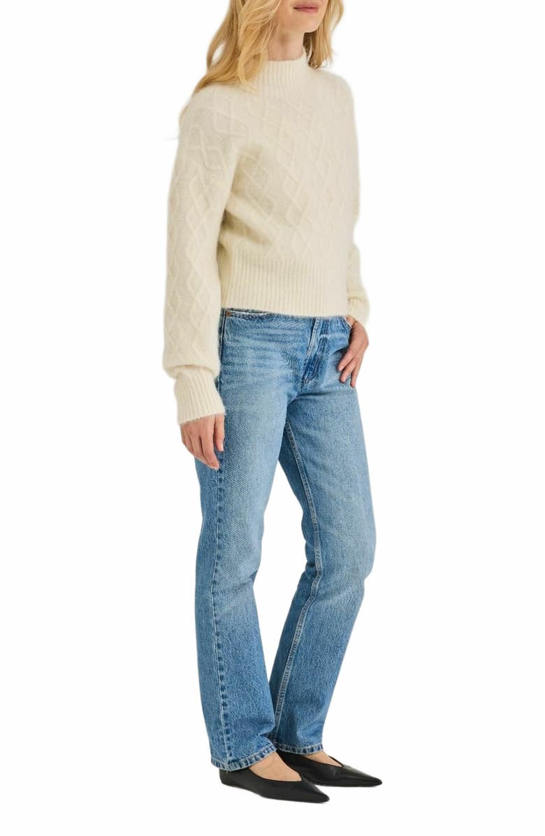 Rebecca Taylor Yael Sweater, Alternate, color, Eggshell