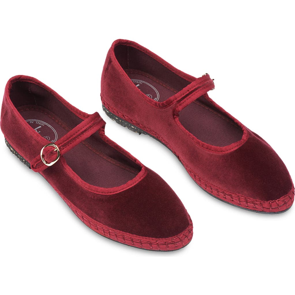 Flabelus Lucrecia Mary Jane Flat in Granate at Nordstrom, Size 35