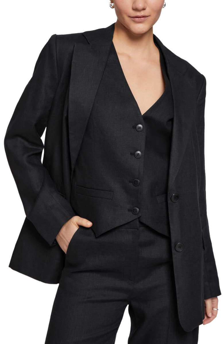 & Other Stories Linen Blazer, Main, color,