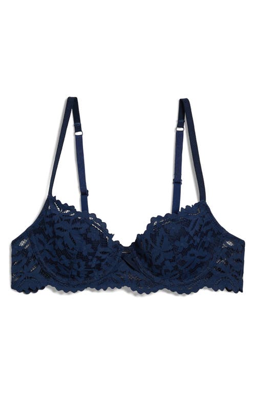 Etam Legende Underwire Demi Bra In Navy