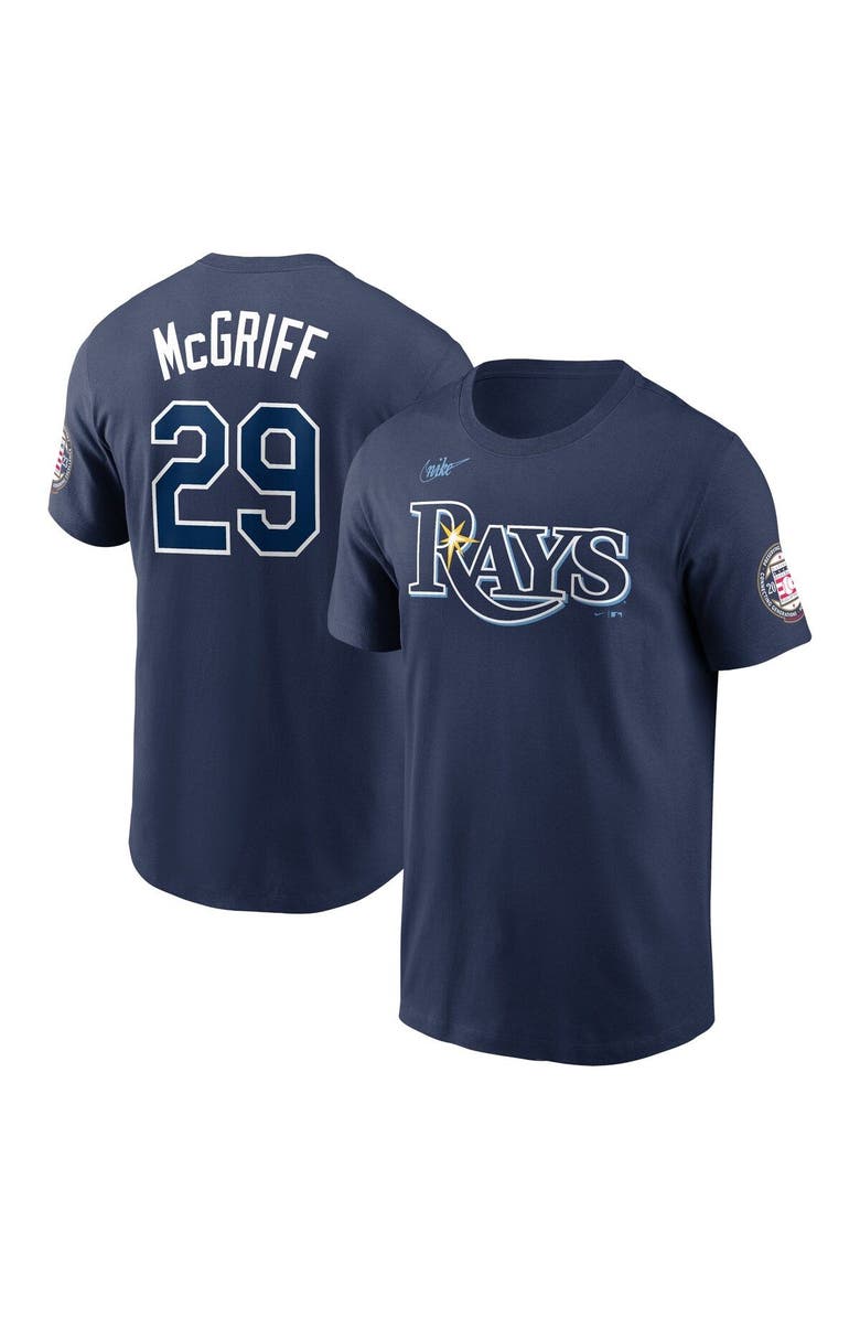 Nike Men's Nike Fred McGriff Navy Tampa Bay Rays Name & Number Hall of Fame T-Shirt, Main, color, 
