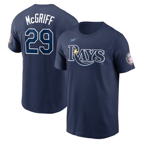 Men's Nike Fred McGriff Navy Tampa Bay Rays Name & Number Hall of Fame T-Shirt