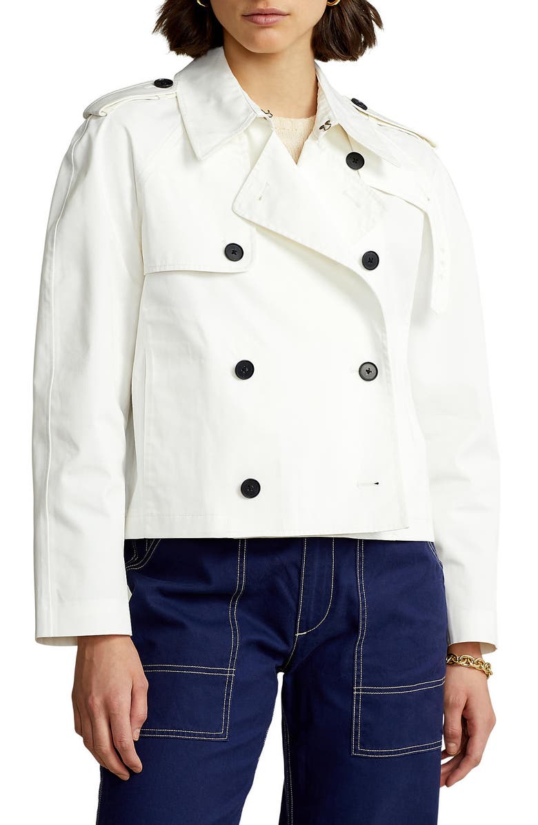 Polo Ralph Lauren Crop Trench Coat, Main, color, 