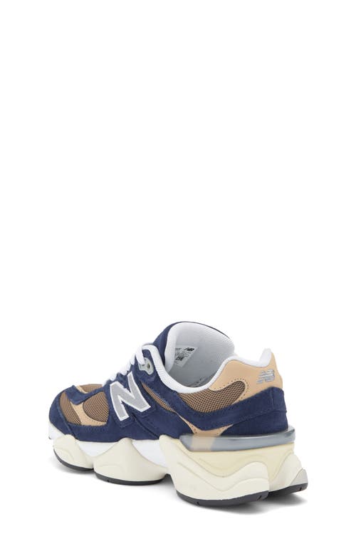 New Balance Kids' 9060 Sneaker In Nb Navy/mushroom
