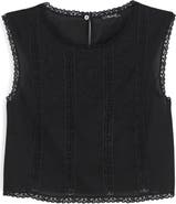 Madewell Embroidered Lace Insert Top