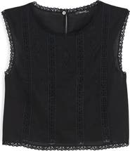 Madewell Embroidered Lace Insert Top