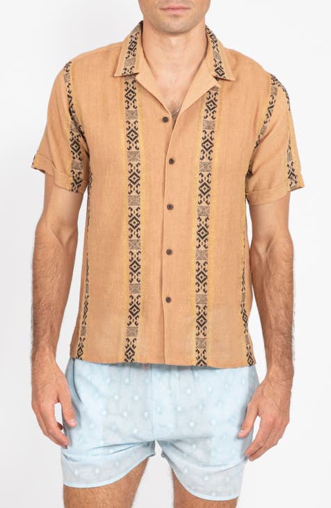 Naman Print Button-Up Shirt