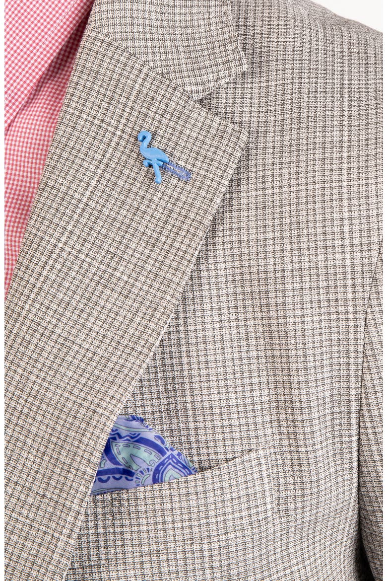 Mini Melange Check Sport Coat, Alternate, color, SAGE
