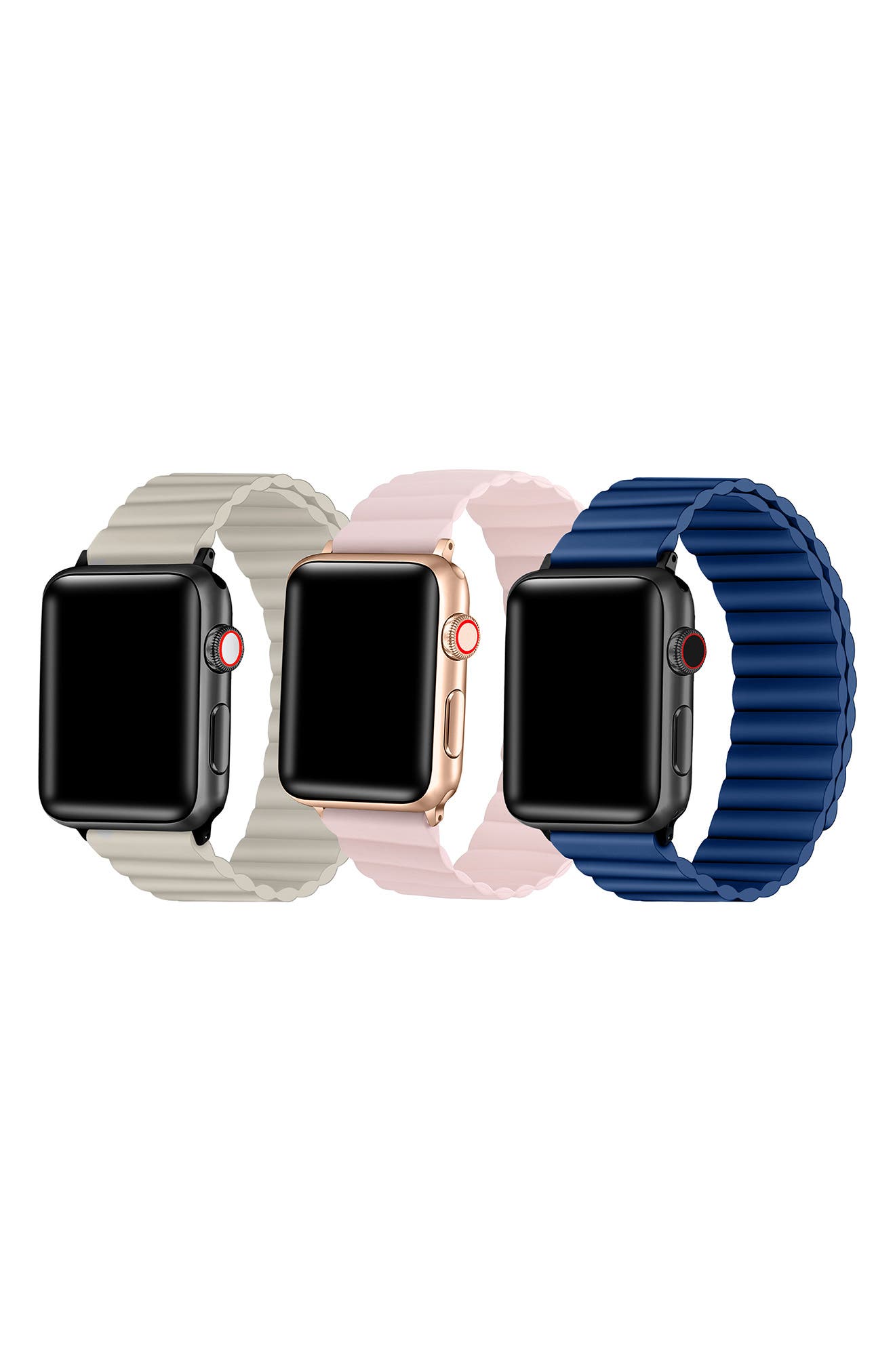 The Posh Tech Assorted 3-Pack Silicone Apple Watch® Watchbands