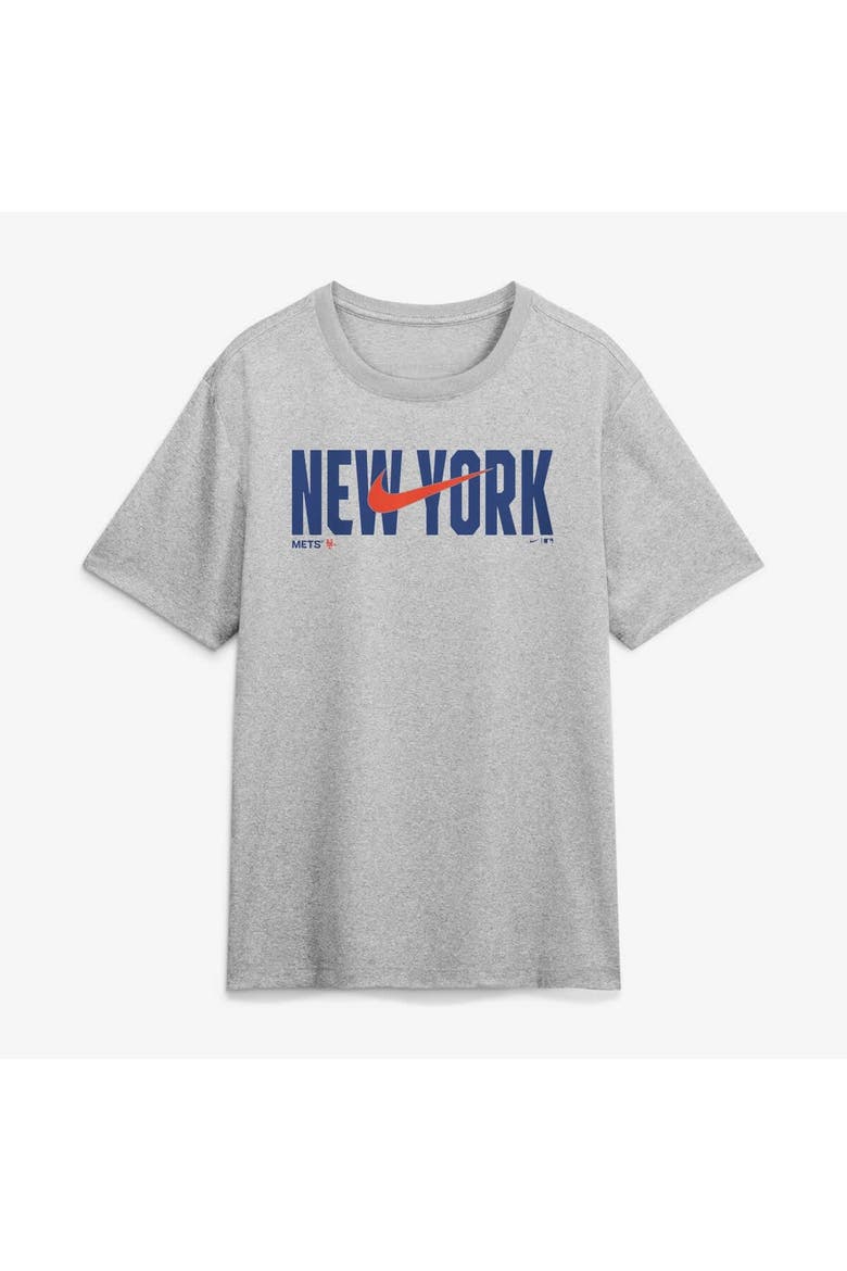 Men's Nike Heather Gray New York Mets Swoosh Legend Dri-FIT T-Shirt, Alternate, color, Heather Gray