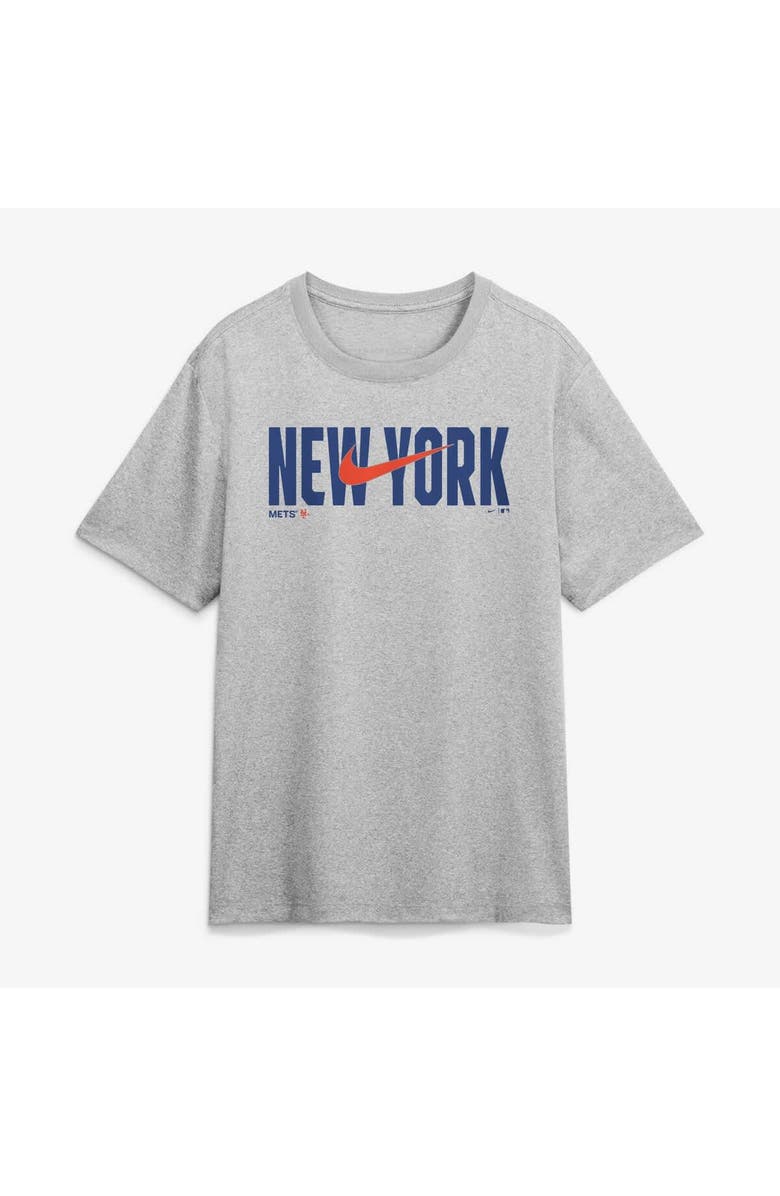 Nike Men's Nike Heather Gray New York Mets Swoosh Legend Dri-FIT T-Shirt, Alternate, color, Heather Gray