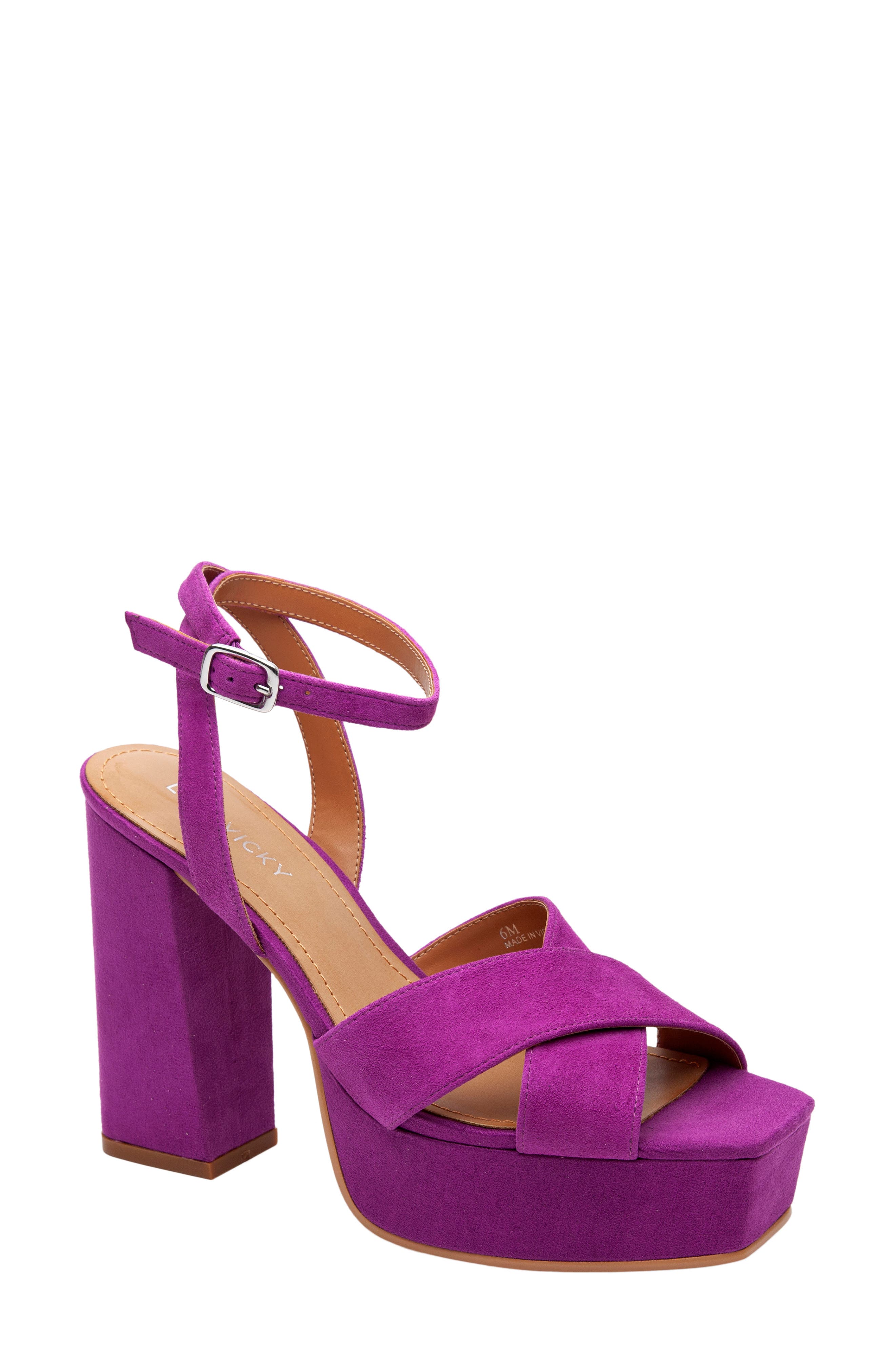 Jazz Platform Sandal, Main, color, ORCHID FLOWER